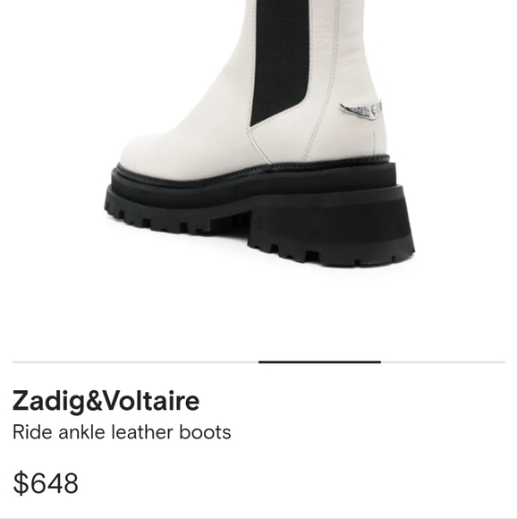New Zadig & Voltaire Ride Ankle Leather Boots - Picture 13 of 13